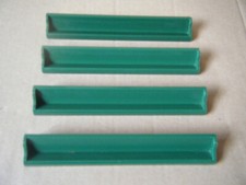Set of "4 vintage PLASTIC SCRABBLE RACKS". From Spears Scrabble Deluxe 1988.