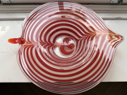 Large hand blown red - large,