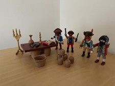 Playmobil pirates with accessories: clothes, table, barrels, etc