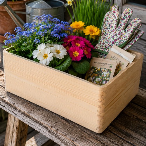 Wooden storage crate - wooden,