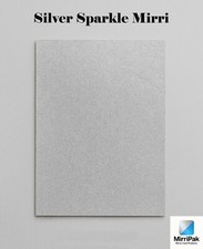 A4 Silver Sparkle Mirri Card
