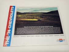 Vtg 1974 CHEVROLET DEALER