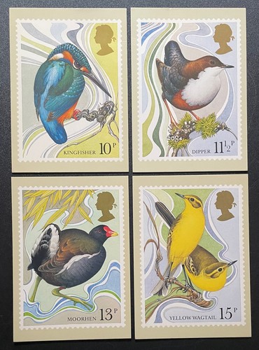 1980 british birds phq cards - british,