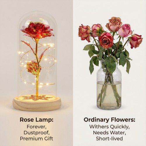 Light rose glass dome - light,