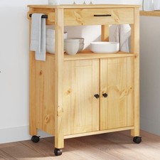 Kitchen trolley solid pine