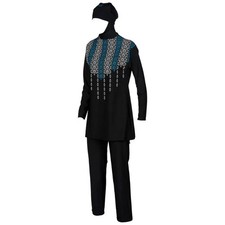 ARENA Women's  Blue 2 Piece Full Body Swim Cover Up Size Small BNWT