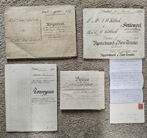 Indenture 1869 1883 - , conveyance