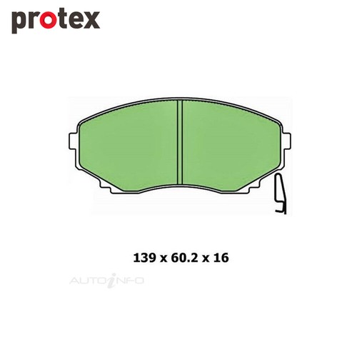 Front brake pad - set, ford