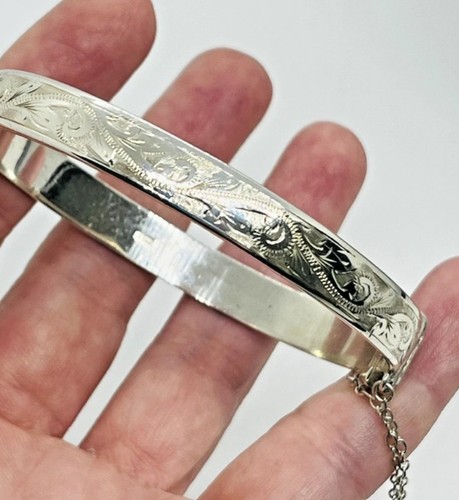 Silver vintage bangle fully - silver, bangle.fully