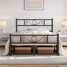 4ft6 Metal Double Bed Frame w/