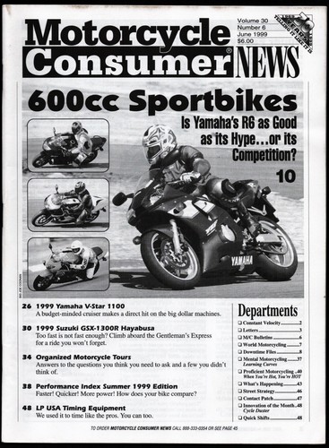 June 1999 motorcycle - 1999, consumer