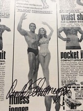 Arnold Schwarzenegger UACC SIGNED Autograph MAGAZINE FROM 1973