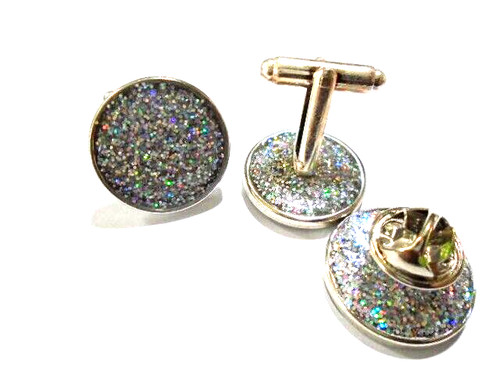 Cufflinks tie pin set 20mm - tie,
