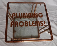 PLUMBING PROBLEMS COFFEE TABLE STEAM PUNK MAN CAVE UNIQUE PIECE