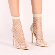 Women High Heels Booties Clear