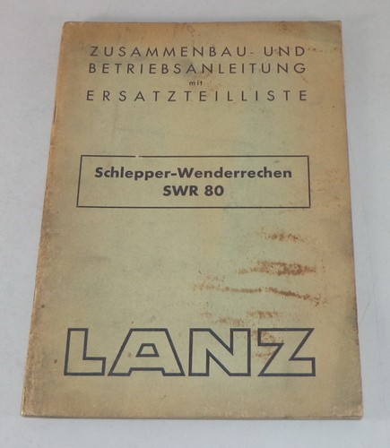 Lanz tractor operators - operators, manual