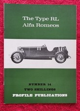 ALFA ROMEO TYPE RL ALFA ROMEOS Car Profile Publication no.14