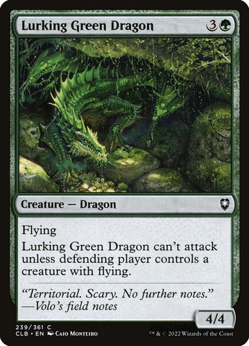 Lurking green dragon - lurking,