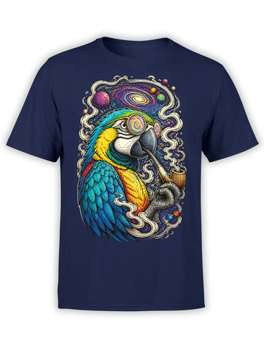 Cosmic pipe parrot shirt - parrot, |