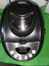 Stainless steel Bread Maker from Cookworks with manual and recipe booklets