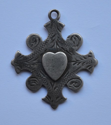 Antique shield sterling silver - antique,