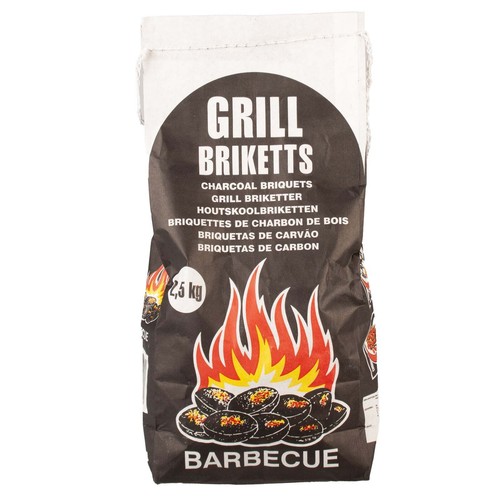 Bbq charcoal briquettes 5kg - charcoal, 2.5kg