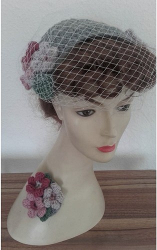 1940 1950 birdcage - 1950's, veil