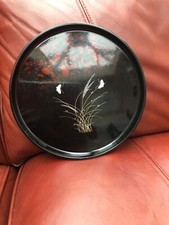 Pretty Chinese lacquer tray