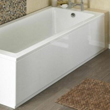 1800mm Gloss White Wooden Bath