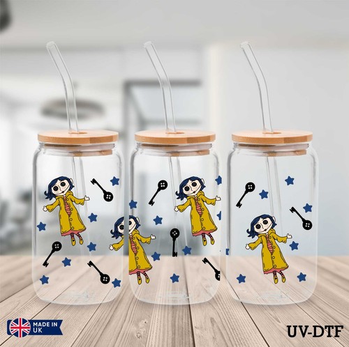 Coraline dtf sticker 16oz - coraline,