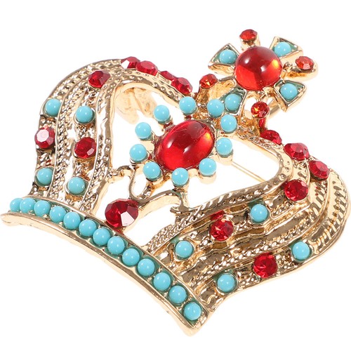 Retro crown brooch fashion - crown,