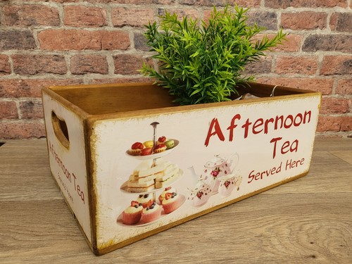 Afternoon tea served here - 'afternoon, here'