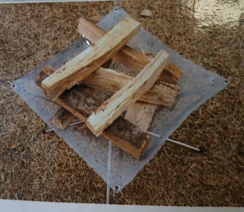 Stainless steel mesh fire pit - steel,