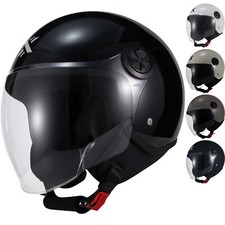Shox Interceptor Open Face Motorcycle Helmet With Sun Visor ECE R22.06 Approved