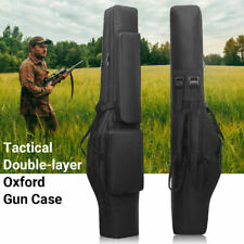 48" Double Layers Rifle Gun Bag Tactical Hunting Shooting Carry Case Shotgun Bag