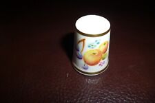 ROYAL WORCESTER ENG FINE BONE CHINA HAND-PAINTED FRUIT THIMBLE SIGNED P DUNKLEY