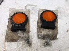 RUBBERLITE ORANGE REFLECTORS  75-02-00  NEW OLD STOCK