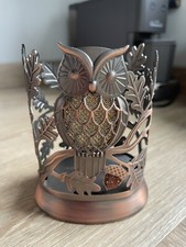 Bath & Body Works 3 Wick Sparkly Owl Soap Bottle  Holder