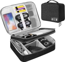 Travel Cable Organizer Bag Electronic Accessories USB Drive Storage Case Charger