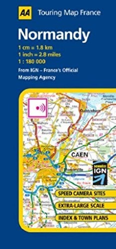 Normandy road map - normandy, (aa
