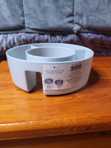 Water bottle snack bowl - water,
