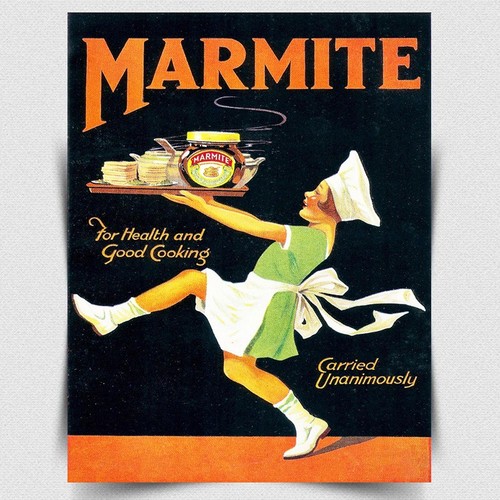 Marmite metal sign - metal, plaque