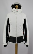 DEGRE 7 WOMENS DRAC SKI JACKET INSULATED SIZE 38 UK 10 BLACK WHITE RRP £289 IB