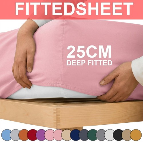 Fitted bed sheet extra deep - fitted,