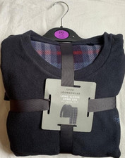 NEW Men Navy Blue Checked