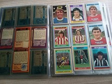 Job Lot 160 Vintage Football Trading Cards Ab&c/topps In Sleeved Album 