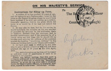 NS29 GB WW1 1918 ARMY VOTER CARD RAMC 100TH FIELD AMBULANCE FPO 34 (W/F) TO GB