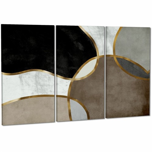 Abstract brown gold - abstract, painting