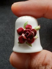 COALPORT Thimble, 3D FLOWER Fully Marked Ceramic Pattern