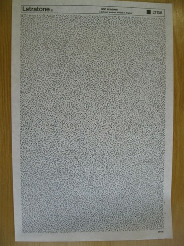 Letraset letratone sheet - x,